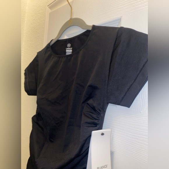 NWT BLANQI EVERYDAY BLACK CAP SLEEVE MIDI MATERNITY DRESS💕🖤💖 SIZE SMALL - Picture 9 of 10